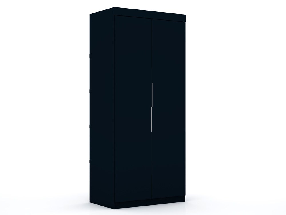 Manhattan Comfort - Mulberry Door Closet with 2 Drawers in Tatiana Midnight Blue - 116GMC4 veiw 1