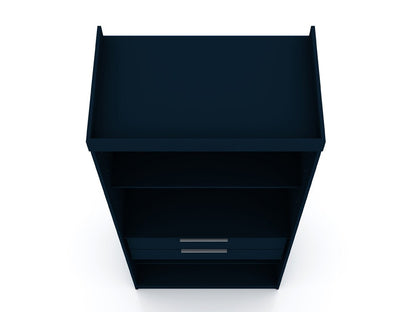 Manhattan Comfort - Mulberry Door Closet with 2 Drawers in Tatiana Midnight Blue - 116GMC4 veiw 4