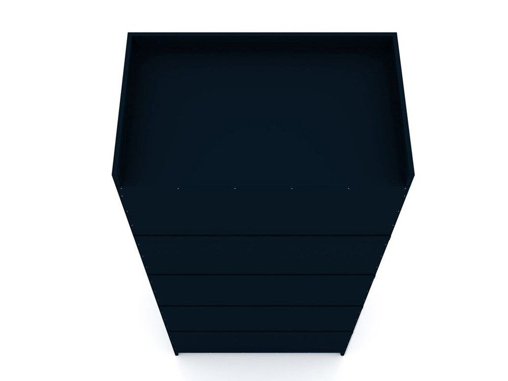 Manhattan Comfort - Mulberry Door Closet with 2 Drawers in Tatiana Midnight Blue - 116GMC4 veiw 7