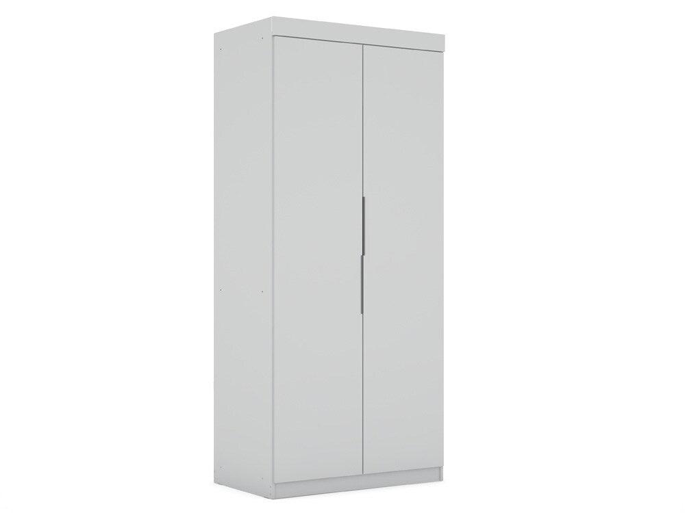 Manhattan Comfort - Mulberry Door Closet with 2 Drawers in White - 116GMC1 veiw 1