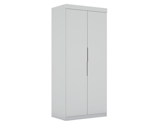 Manhattan Comfort - Mulberry Door Closet with 2 Drawers in White - 116GMC1 veiw 1