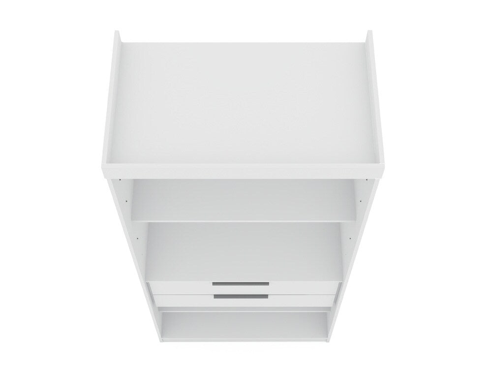 Manhattan Comfort - Mulberry Door Closet with 2 Drawers in White - 116GMC1 veiw 4