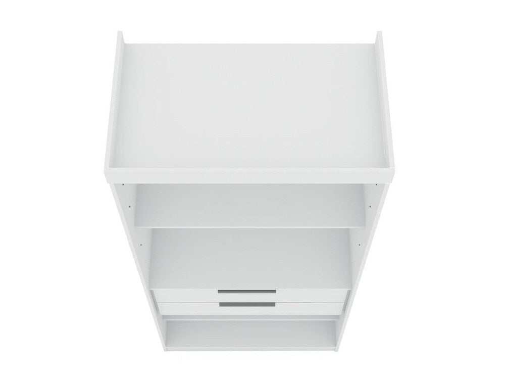 Manhattan Comfort - Mulberry Door Closet with 4 Drawers in White - Set of 2 - 121GMC1 veiw 4