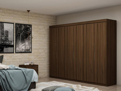 Manhattan Comfort - Mulberry Door Closet with 6 Drawers in Brown - Set of 3 - 124GMC5 veiw 8