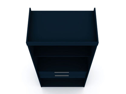 Manhattan Comfort - Mulberry Door Closet with 6 Drawers in Tatiana Midnight Blue - Set of 3 - 124GMC4 veiw 4