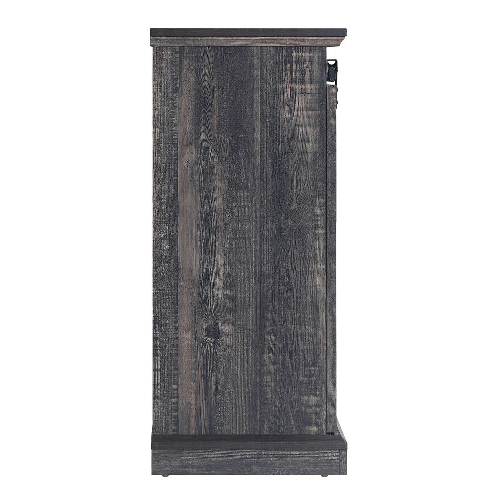 Manhattan Comfort - Myrtle TV Stand with 7 Fixed Shelves in Heavy Brown - TVFP2-BR veiw 4