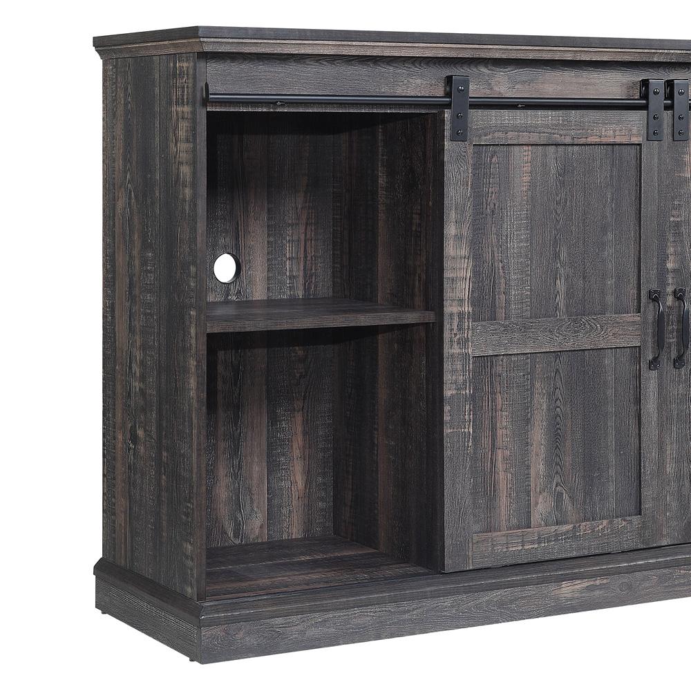 Manhattan Comfort - Myrtle TV Stand with 7 Fixed Shelves in Heavy Brown - TVFP2-BR veiw 6