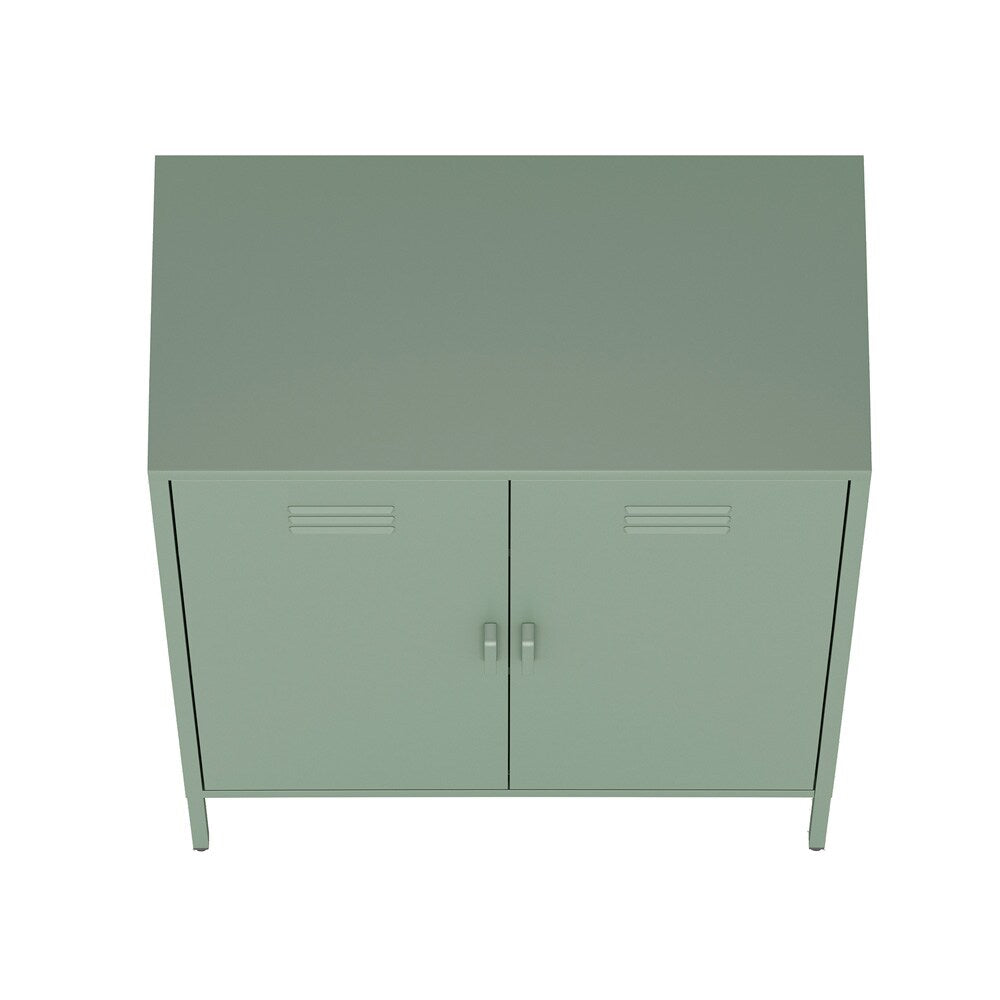 Manhattan Comfort - Naomi 31.5 Accent Cabinet with 3 Adjustable Shelves in Green - AF006-GR veiw 3