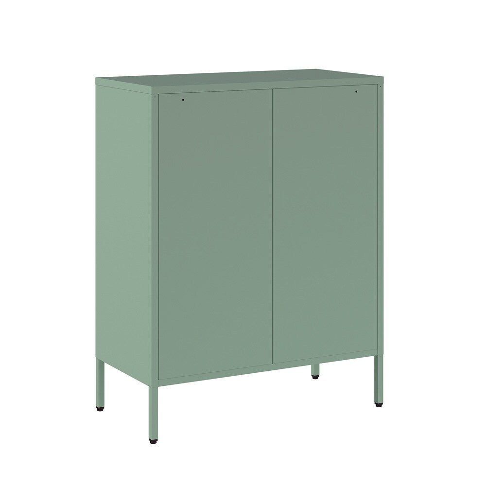 Manhattan Comfort - Naomi 31.5 Accent Cabinet with 3 Adjustable Shelves in Green - AF006-GR veiw 4