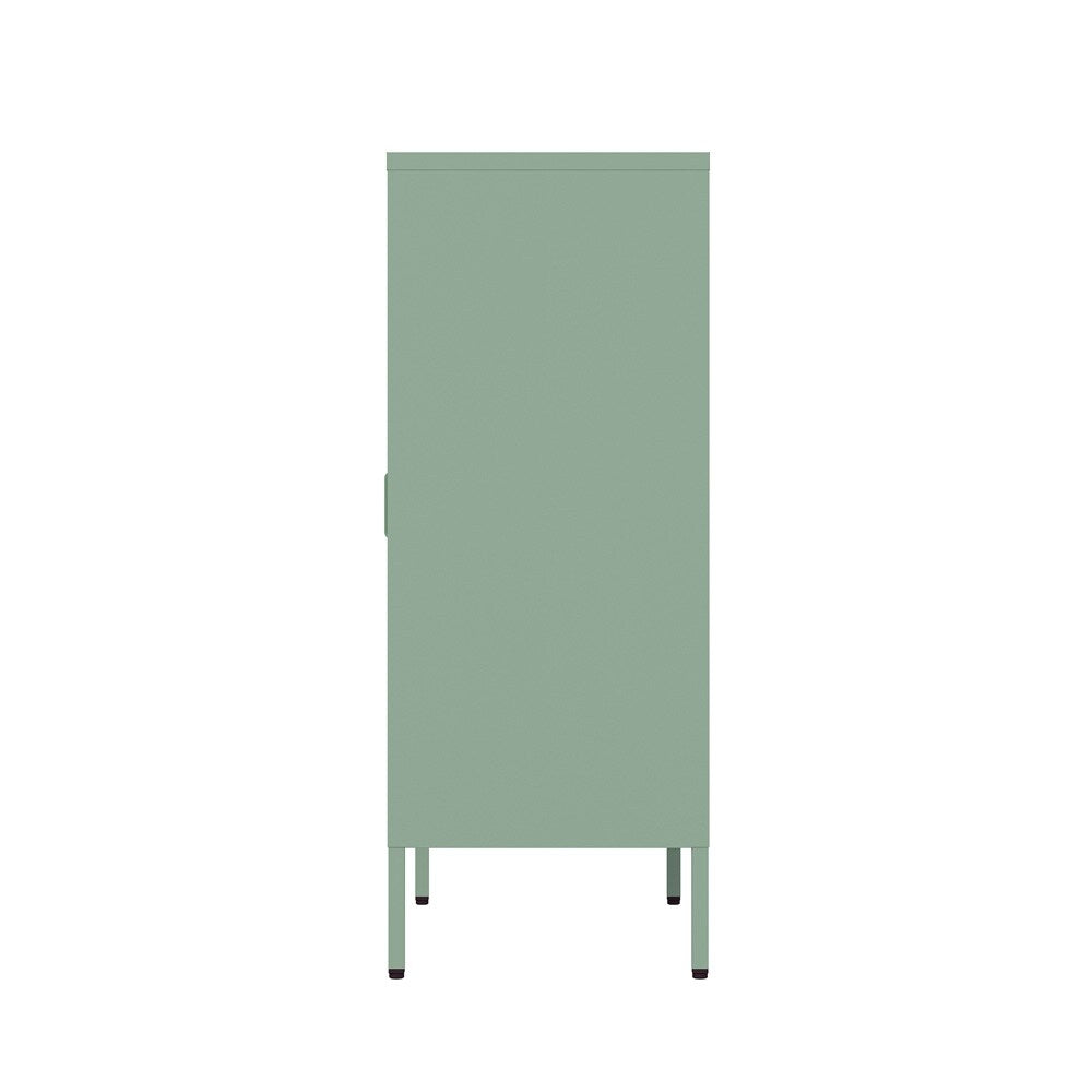 Manhattan Comfort - Naomi 31.5 Accent Cabinet with 3 Adjustable Shelves in Green - AF006-GR veiw 5