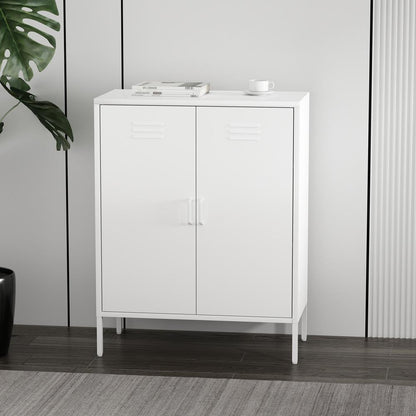 Manhattan Comfort - Naomi 31.5 Accent Cabinet with 3 Adjustable Shelves in White - AF006-WH veiw 10