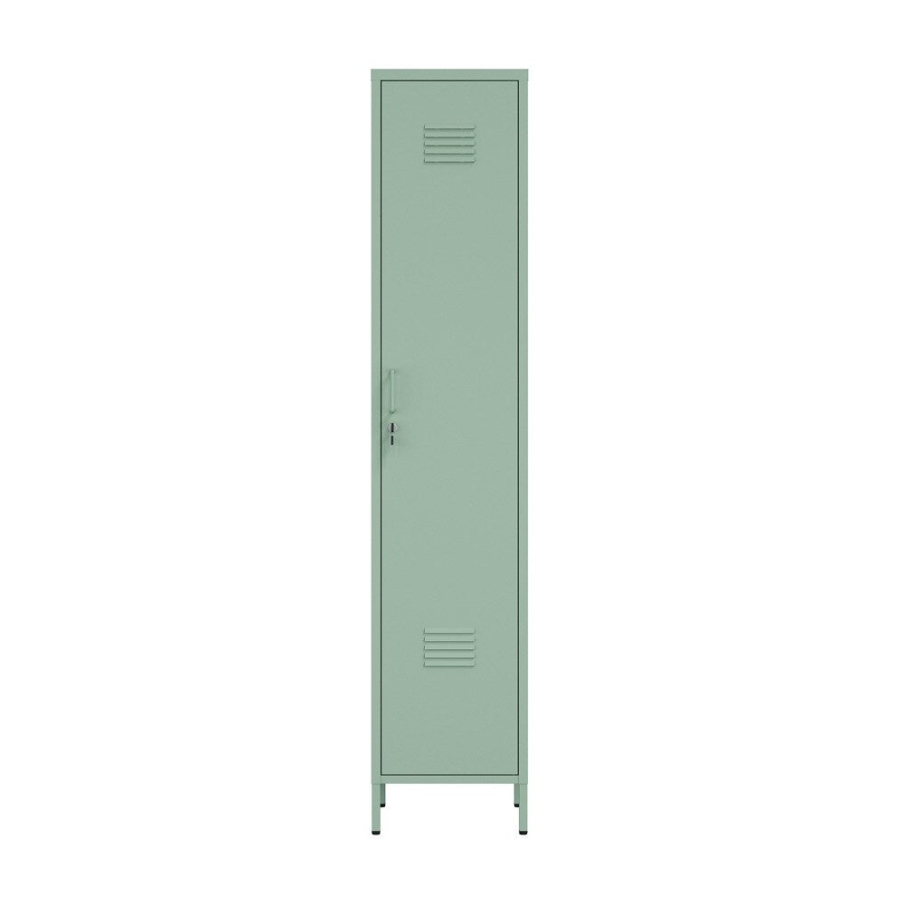 Manhattan Comfort - Naomi 15 Single Locker Storage Cabinet with 5 Adjustable Shelves in Green - AF007-GR veiw 1