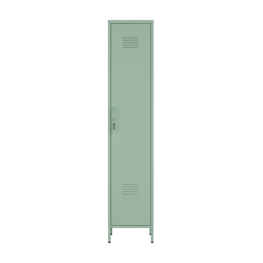 Manhattan Comfort - Naomi 15 Single Locker Storage Cabinet with 5 Adjustable Shelves in Green - AF007-GR veiw 1