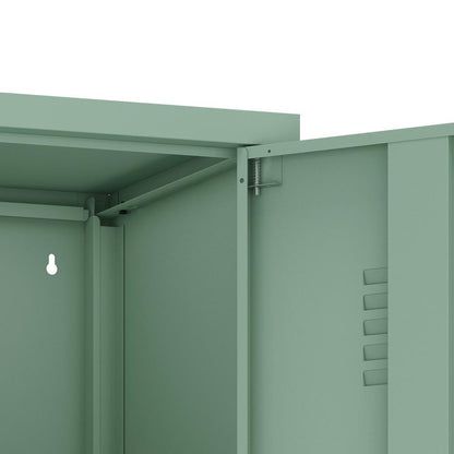 Manhattan Comfort - Naomi 15 Single Locker Storage Cabinet with 5 Adjustable Shelves in Green - AF007-GR veiw 7
