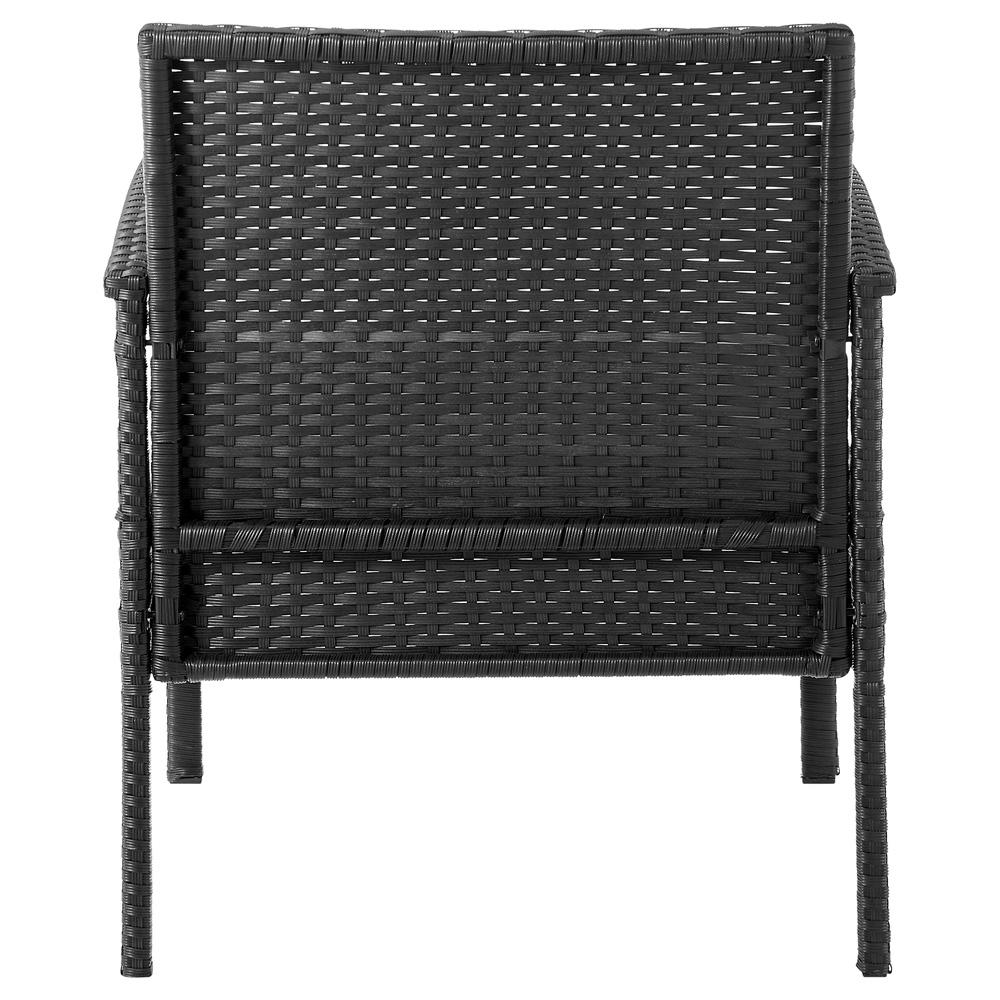 Manhattan Comfort - 3-Piece Noli Patio Set Seating Group with End Table in Black and Grey - OD-CV006-GY veiw 6
