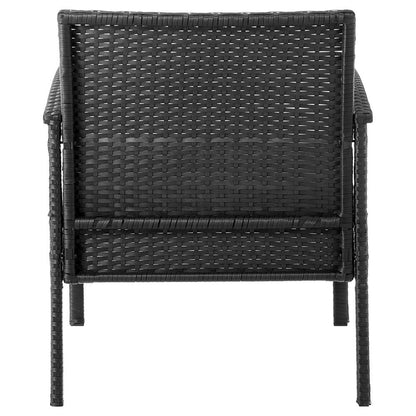 Manhattan Comfort - 3-Piece Noli Patio Set Seating Group with End Table in Black and Grey - OD-CV006-GY veiw 6
