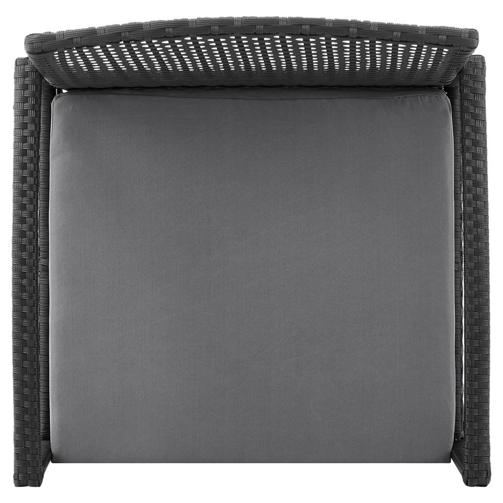 Manhattan Comfort - 3-Piece Noli Patio Set Seating Group with End Table in Black and Grey - OD-CV006-GY veiw 7
