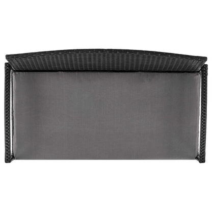Manhattan Comfort - 4-Piece Noli Patio Set with Coffee Table in Black and Grey - OD-CV007-GY veiw 7