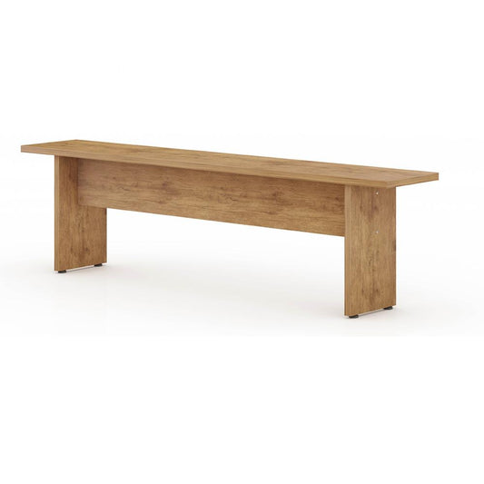 Manhattan Comfort - Nomad Dining Bench with MDF Legs in Nature - 123GMC77 veiw 1