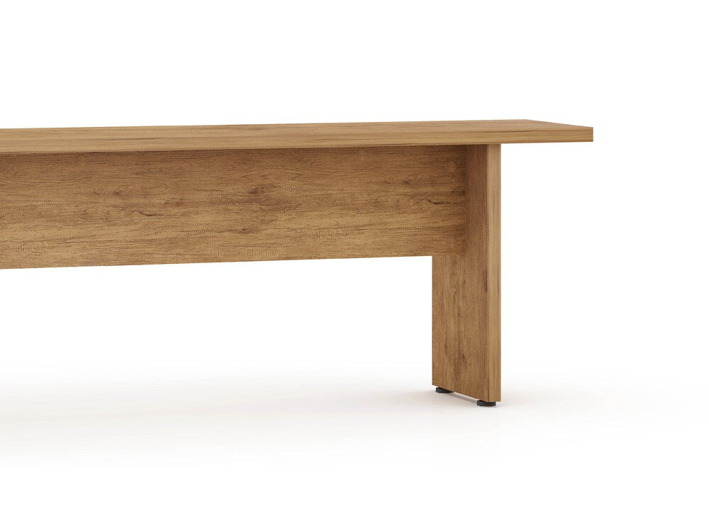 Manhattan Comfort - Nomad Dining Bench with MDF Legs in Nature - 123GMC77 veiw 8