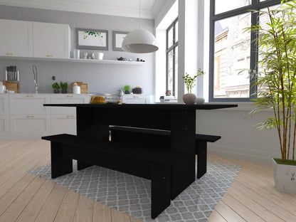 Manhattan Comfort - 3-Piece Nomad Dining with MDF Legs in Black - 126GMC2 veiw 7