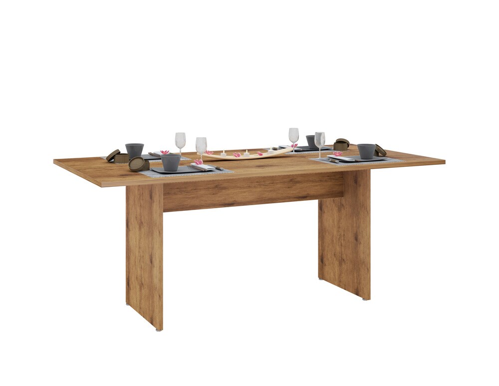 Manhattan Comfort - Nomad Dining Table with MDF Legs in Nature - 122GMC77 veiw 3