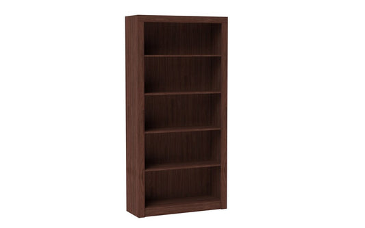 Manhattan Comfort - Olinda Bookcase with 5 Fixed Shelves in Nut Brown - 27AMC164 veiw 1