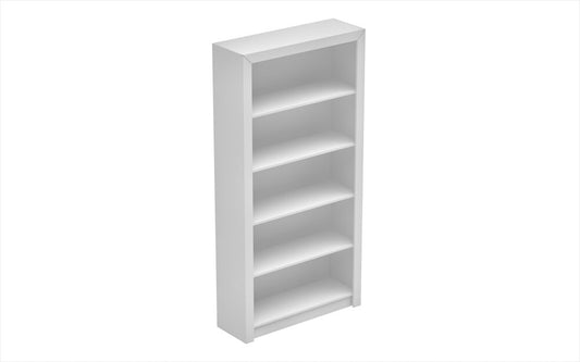 Manhattan Comfort - Olinda Bookcase with 5 Fixed Shelves in White - 27AMC6 veiw 1
