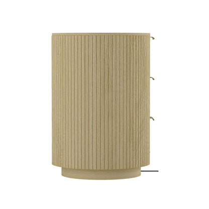 Manhattan Comfort - Olivia 60 Double Dresser with 6 Drawers in Natural Oak and Gold - DR010-GNO veiw 3