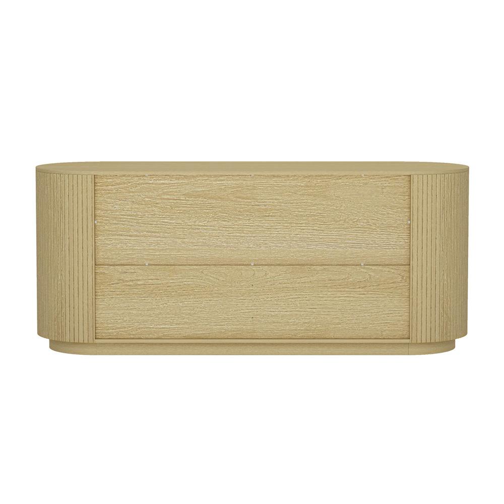 Manhattan Comfort - Olivia 60 Double Dresser with 6 Drawers in Natural Oak and Gold - DR010-GNO veiw 4