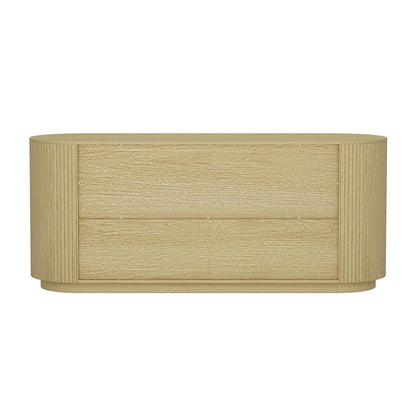 Manhattan Comfort - Olivia 60 Double Dresser with 6 Drawers in Natural Oak and Gold - DR010-GNO veiw 4