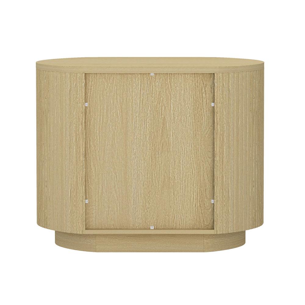 Manhattan Comfort - Olivia Nightstand with 2 Drawers in Natural Oak and Black - NS010-NO veiw 5