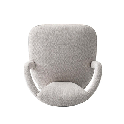 Manhattan Comfort - Palmer Tweed Dining Armchairs with Birch Wood Legs in Silver Lining - Set of 2 - 2-DC088AR-SL veiw 6