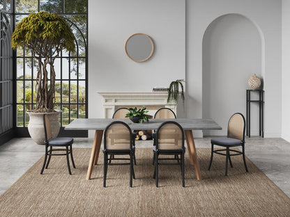 Manhattan Comfort - Paragon 1.0 Dining Chair with Cushion in Black and Grey - Set of 4 - 2-DCCA05-GY veiw 10