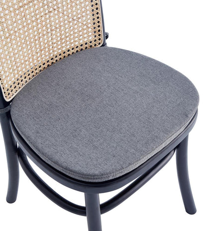 Manhattan Comfort - Paragon 1.0 Dining Chair with Cushion in Black and Grey - Set of 2 - DCCA05-GY veiw 9