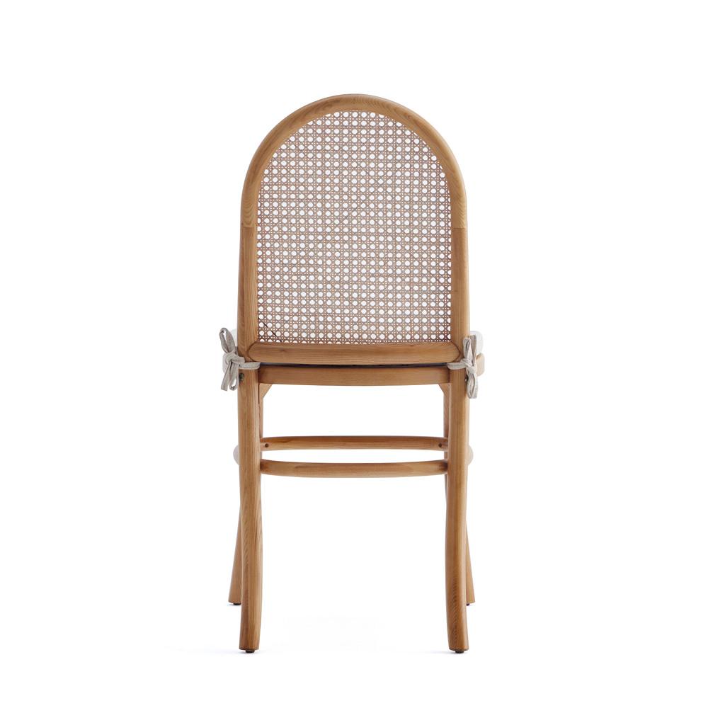 Manhattan Comfort - Paragon 1.0 Dining Chair with Cushion in Nature and Oatmeal - Set of 2 - DCCA05-OM veiw 5