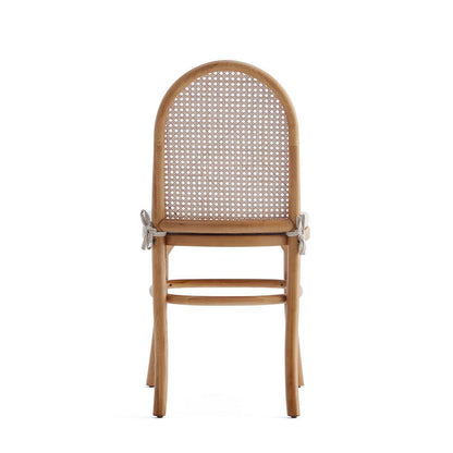 Manhattan Comfort - Paragon 1.0 Dining Chair with Cushion in Nature and Oatmeal - Set of 2 - DCCA05-OM veiw 5