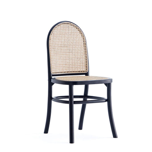 Manhattan Comfort - Paragon 1.0 Dining Chair in Black and Grey - Set of 2 - DCCA12-BK veiw 2