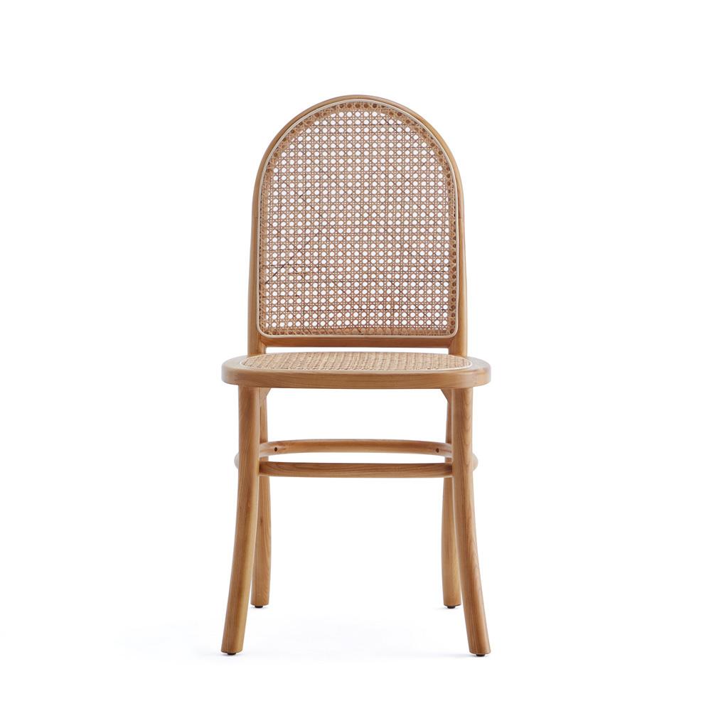 Manhattan Comfort - Paragon 1.0 Dining Chair in Nature and Oatmeal - Set of 2 - DCCA12-NA veiw 2