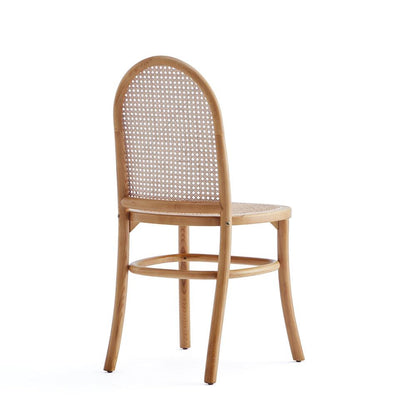 Manhattan Comfort - Paragon 1.0 Dining Chair in Nature and Oatmeal - Set of 2 - DCCA12-NA veiw 5