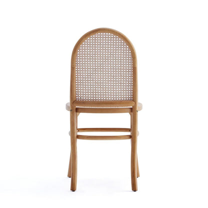 Manhattan Comfort - Paragon 1.0 Dining Chair in Nature and Oatmeal - Set of 2 - DCCA12-NA veiw 6