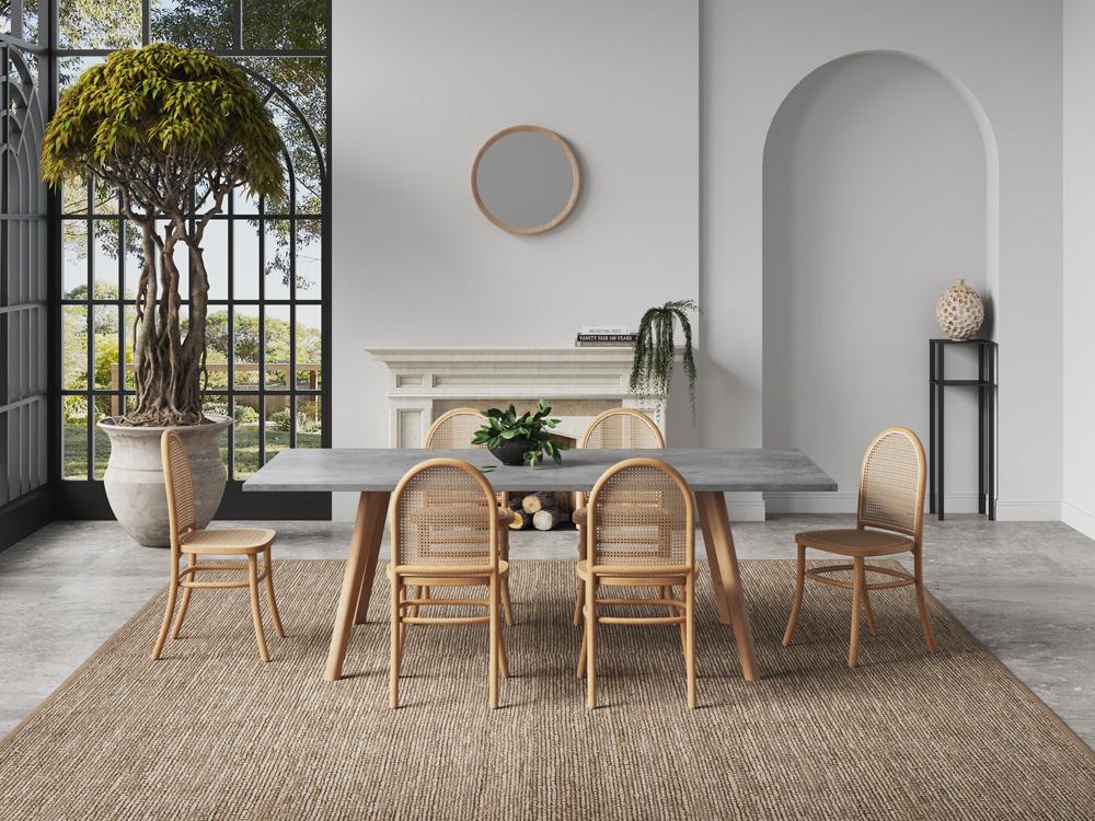 Manhattan Comfort - Paragon 1.0 Dining Chair in Nature and Oatmeal - Set of 2 - DCCA12-NA veiw 10