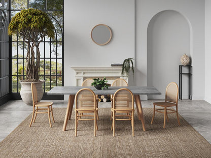 Manhattan Comfort - Paragon 1.0 Dining Chair in Nature and Oatmeal - Set of 2 - DCCA12-NA veiw 10
