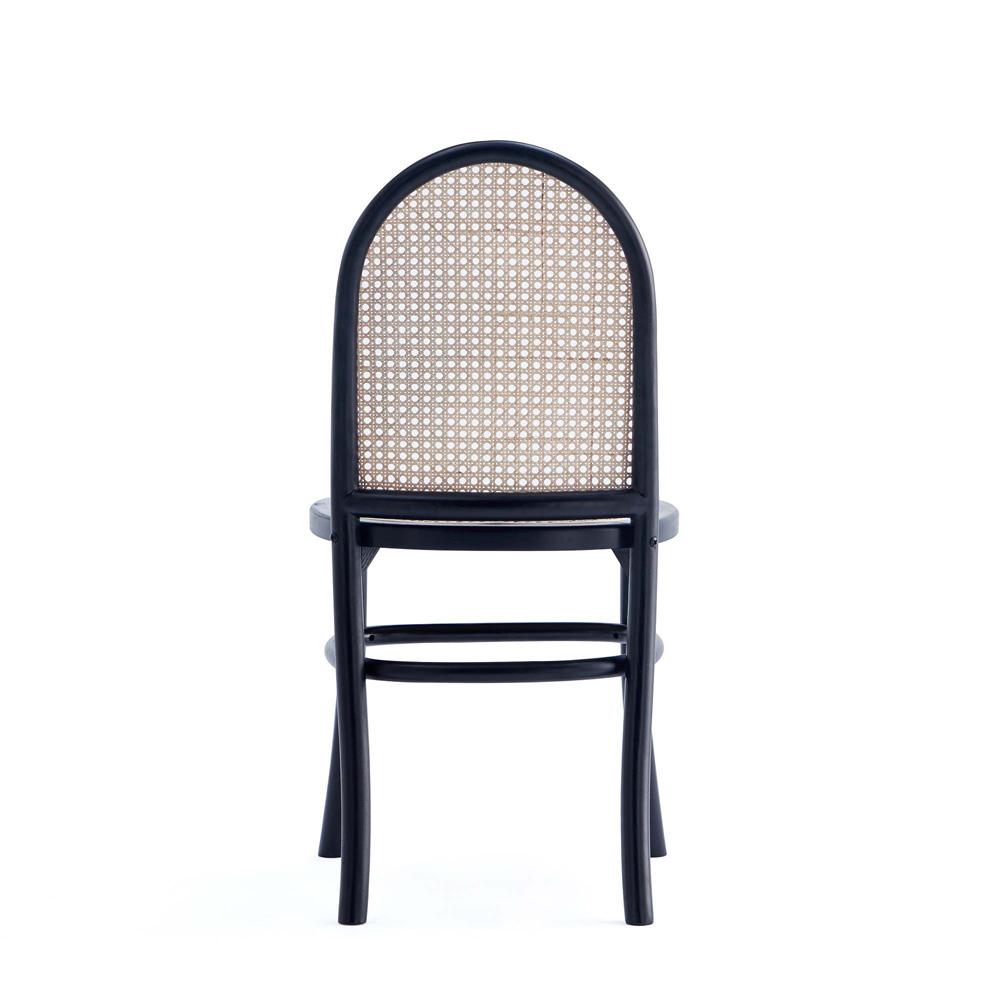 Manhattan Comfort - 7-Piece Paragon 1.0 and Rockaway Woven Polycotton Dining Set in Black and GreyBlack - 6-DT02DCCA05-GY veiw 5