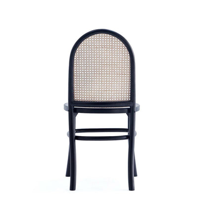 Manhattan Comfort - 7-Piece Paragon 1.0 and Rockaway Woven Polycotton Dining Set in Black and GreyBlack - 6-DT02DCCA05-GY veiw 5