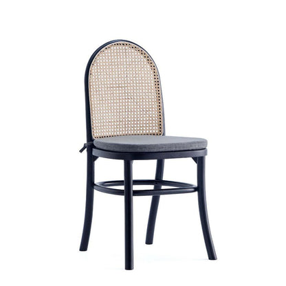 Manhattan Comfort - 9-Piece Paragon 1.0 and Rockaway Woven Polycotton Dining Set in Black and GreyBlack - 8-DT02DCCA05-GY veiw 2