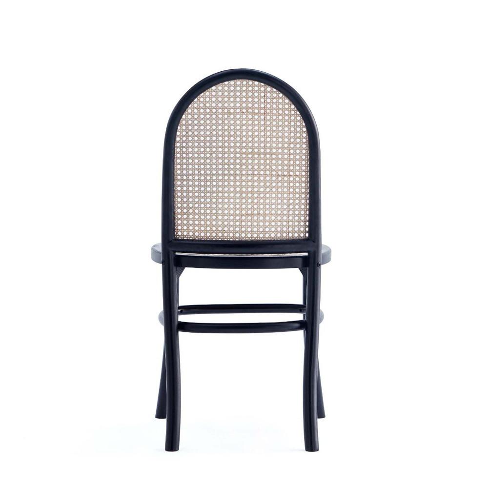 Manhattan Comfort - 9-Piece Paragon 1.0 and Rockaway Woven Polycotton Dining Set in Black and GreyBlack - 8-DT02DCCA05-GY veiw 6