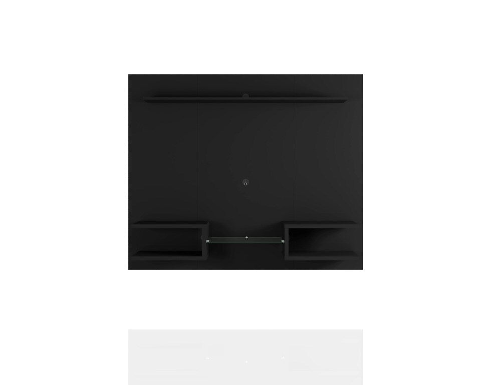 Manhattan Comfort - Plaza Floating Entertainment Center with 6 Fixed Shelves in Black - 224BMC8 veiw 1