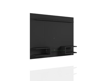 Manhattan Comfort - Plaza Floating Entertainment Center with 6 Fixed Shelves in Black - 224BMC8 veiw 2