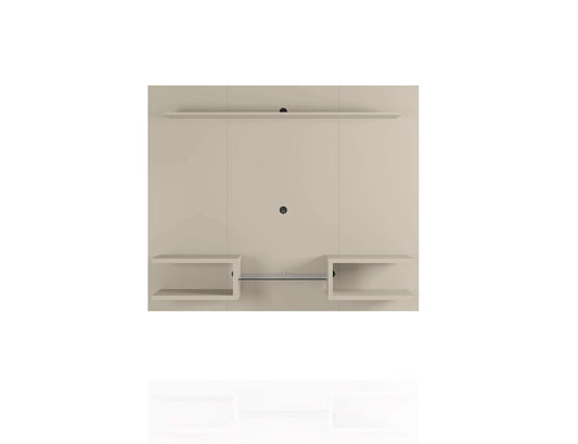 Manhattan Comfort - Plaza Floating Entertainment Center with 6 Fixed Shelves in Off White - 224BMC1 veiw 1